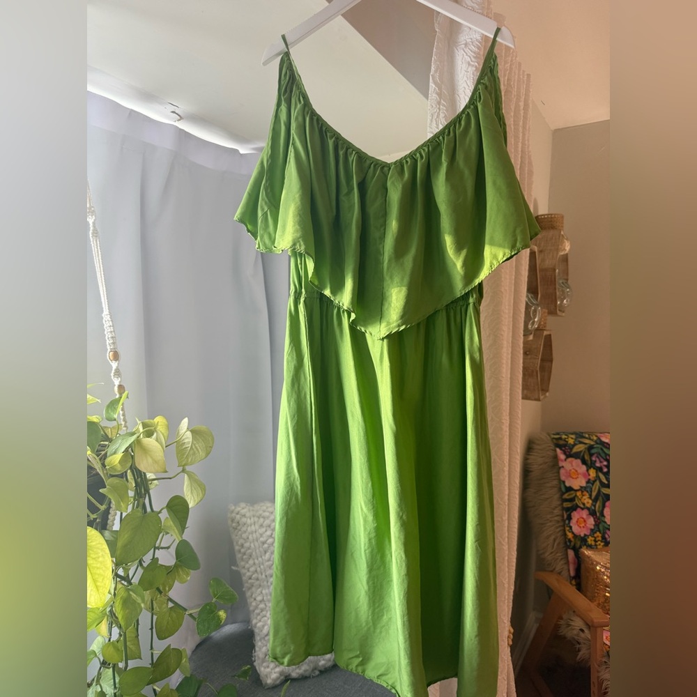 Green Silk Dress